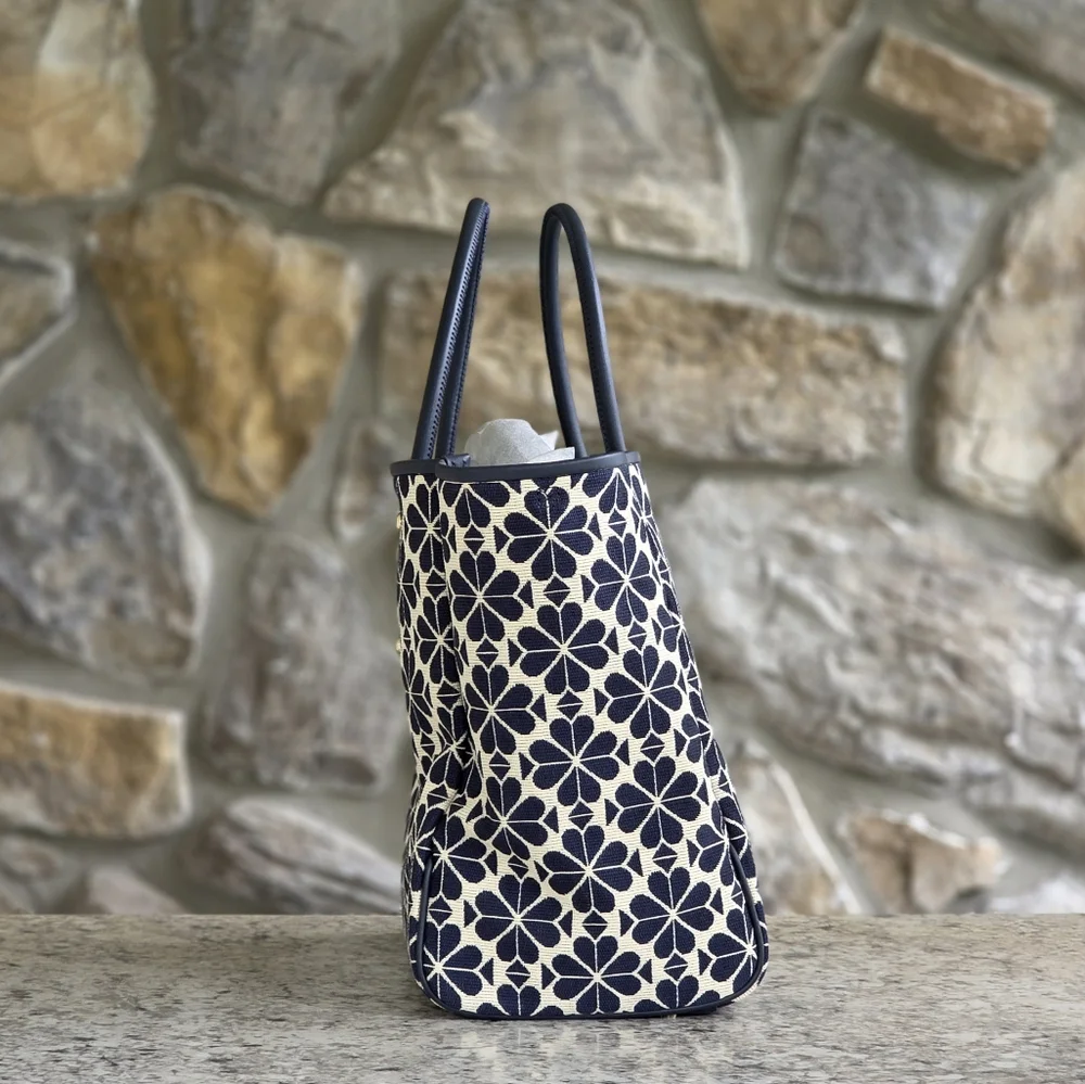 Kate Spade Spade Flower Medium Blue Tote - Picture 2 of 8